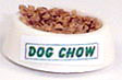 Dollhouse Miniature Dog Chow Bowl - Filled